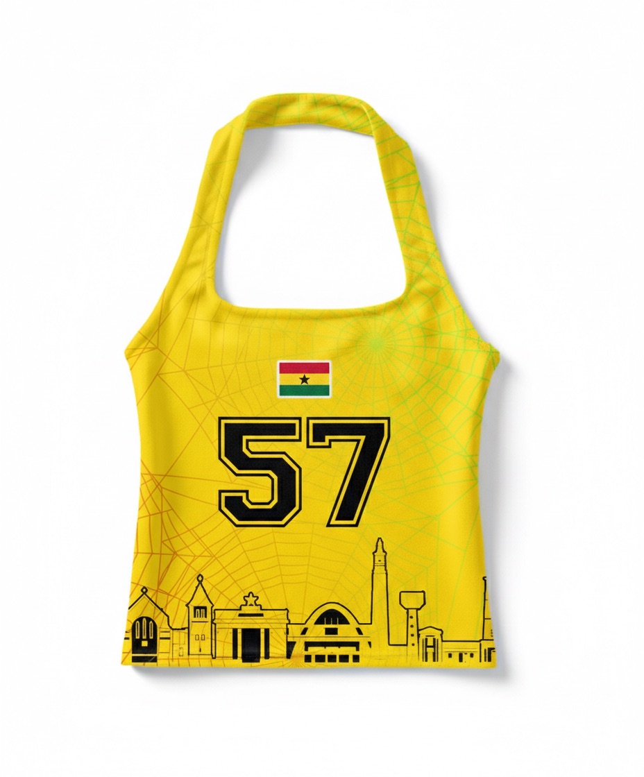 Yellow 57 Jersey — Halter Neck
