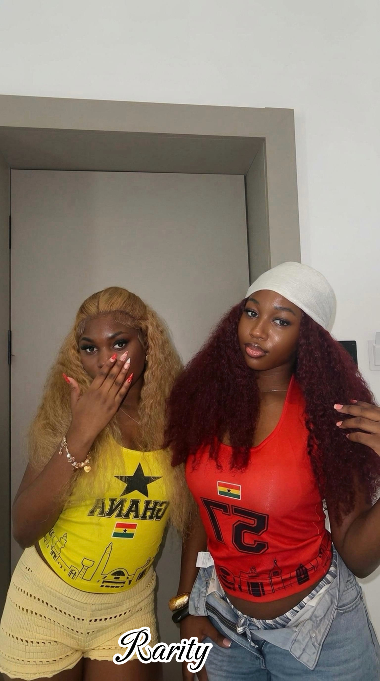 Rarity brand story — models wearing halter neck jerseys